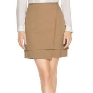 White House Black market Brown tiered mini skirt.